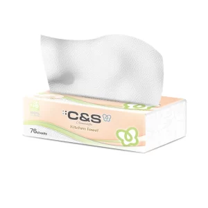 3 Gói Giấy nhà bếp C&S - 76 tờ*2 lớp