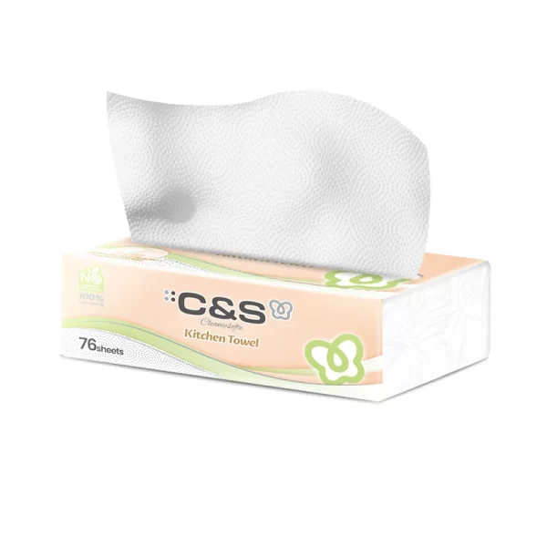 3 Gói Giấy nhà bếp C&S - 76 tờ*2 lớp